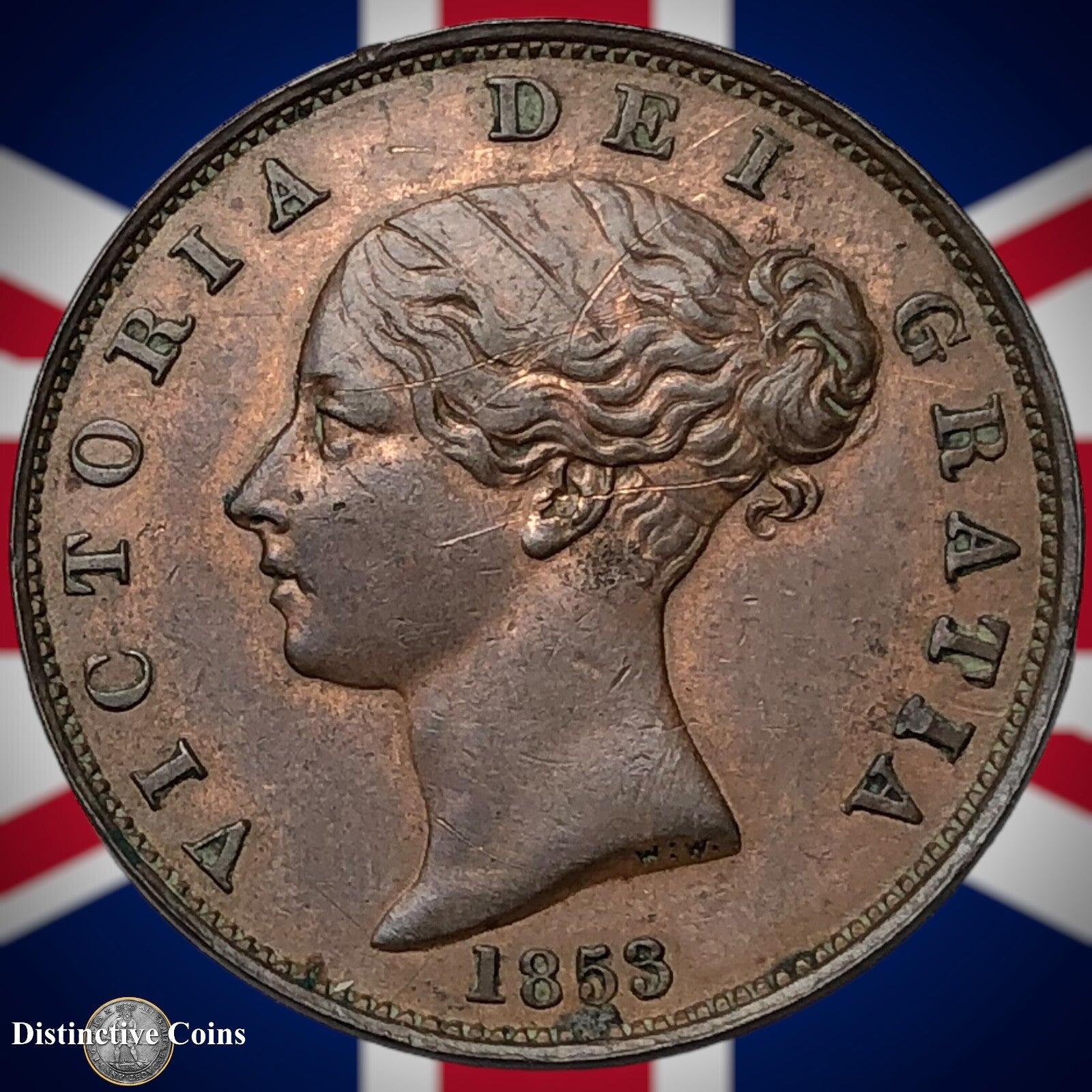 Great Britain 1853 Half Penny 1/2d GB5262