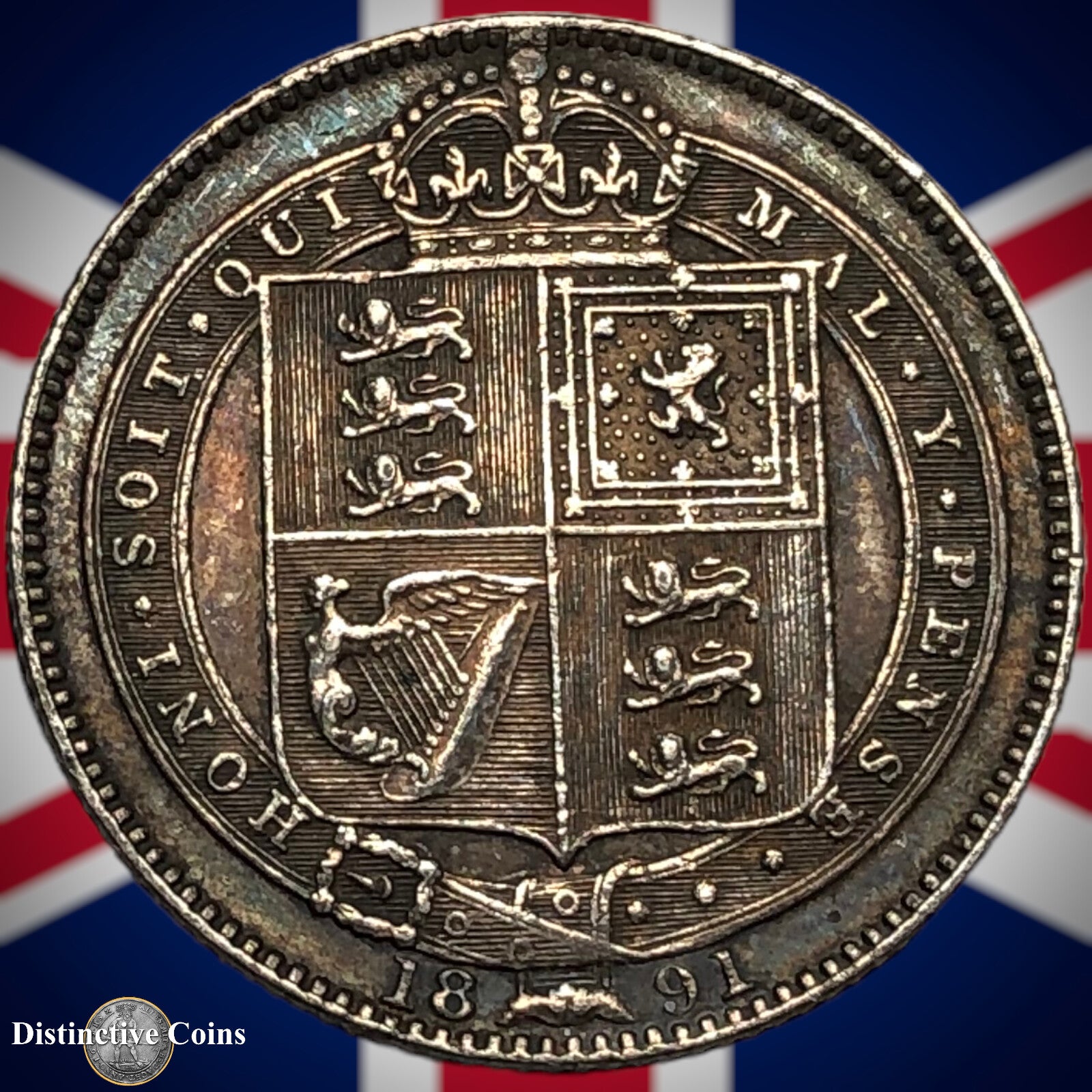 Great Britain 1891 British One Shilling GB0584