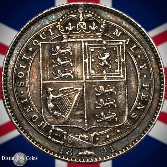 Great Britain 1891 British One Shilling GB0584