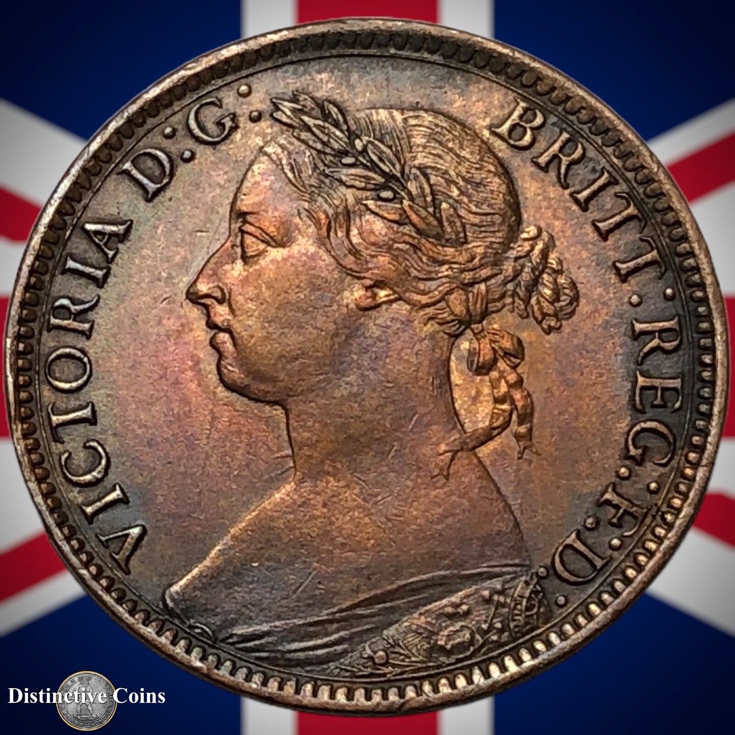 Great Britain 1890 Farthing 1/4d GB4289