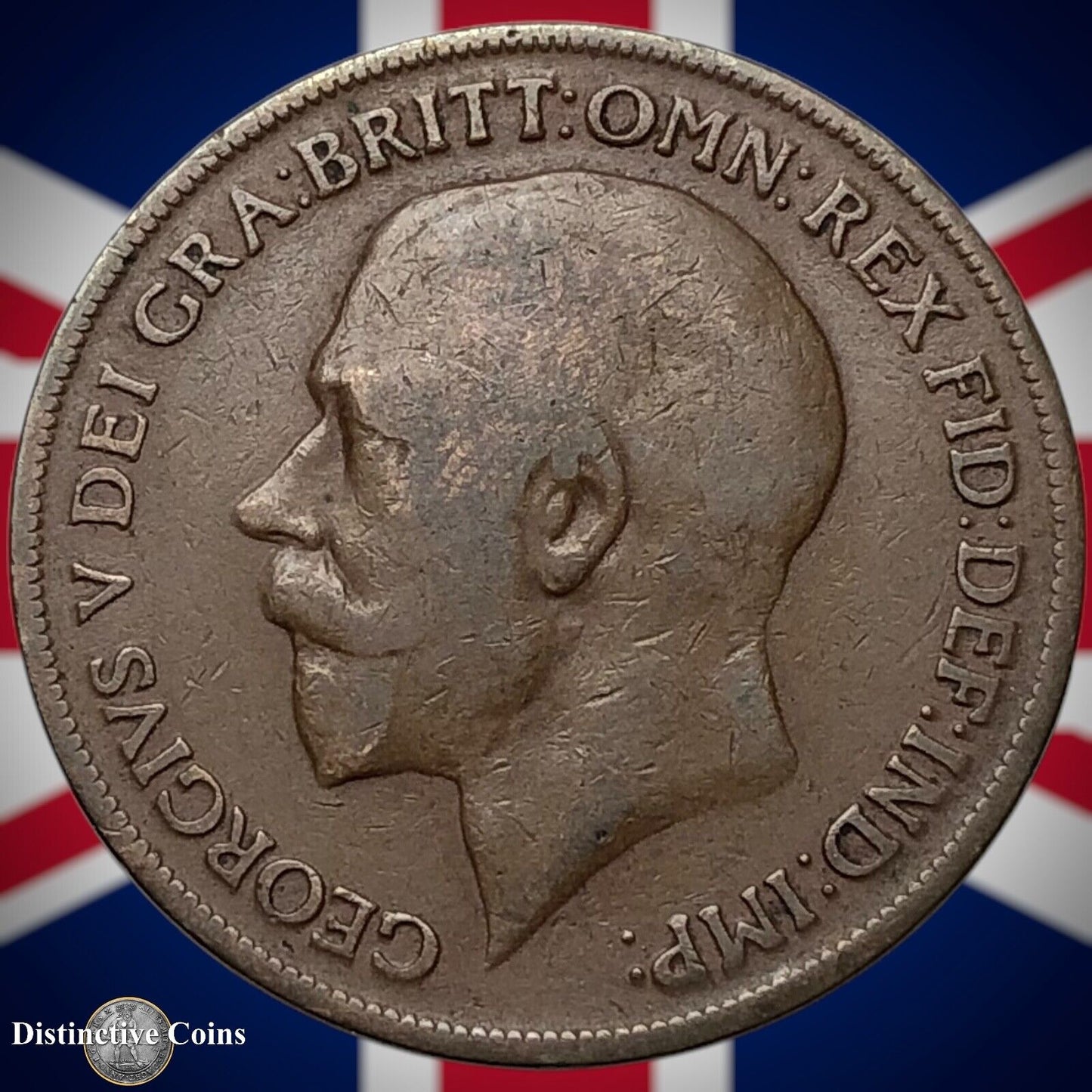 Great Britain 1919 KN Penny 1d GB6942