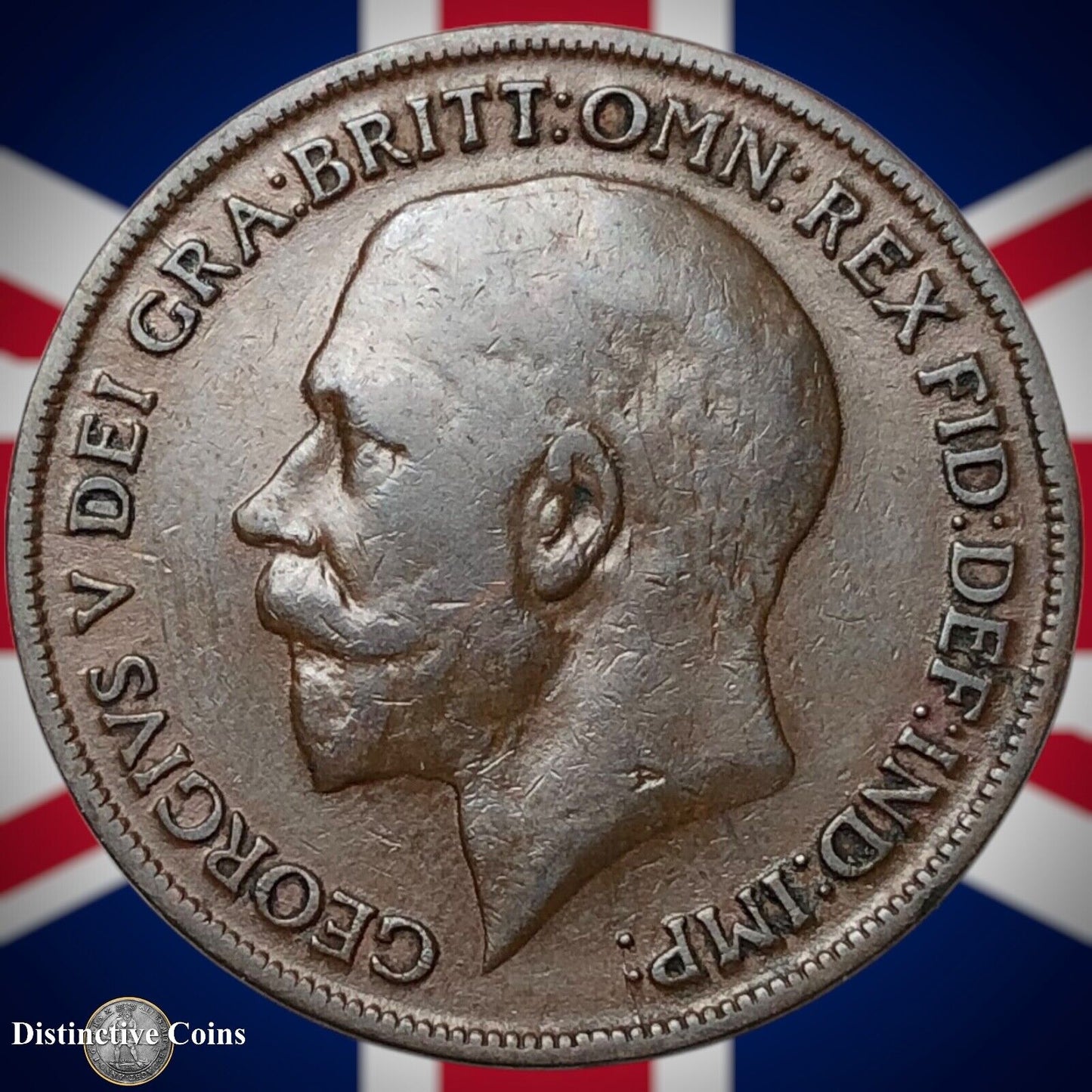 Great Britain 1918 KN Penny 1d GB6893