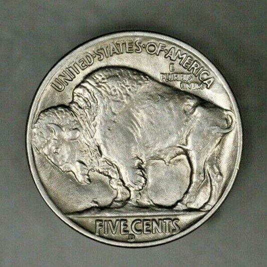 US 1938 D/D Buffalo Nickel 5 Cents   A2623