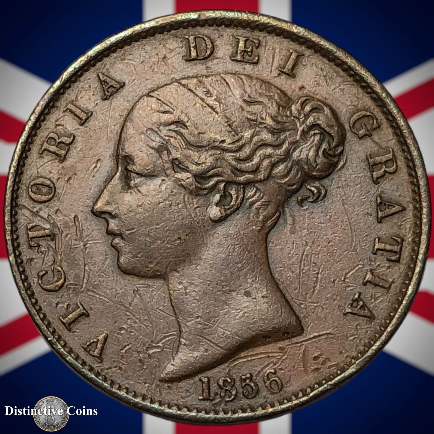 Great Britain 1856 Half Penny 1/2d GB5322