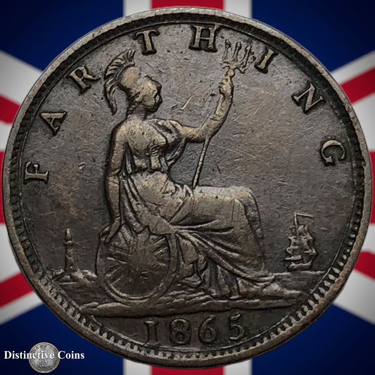 Great Britain 1865 Farthing 1/4d GB3529