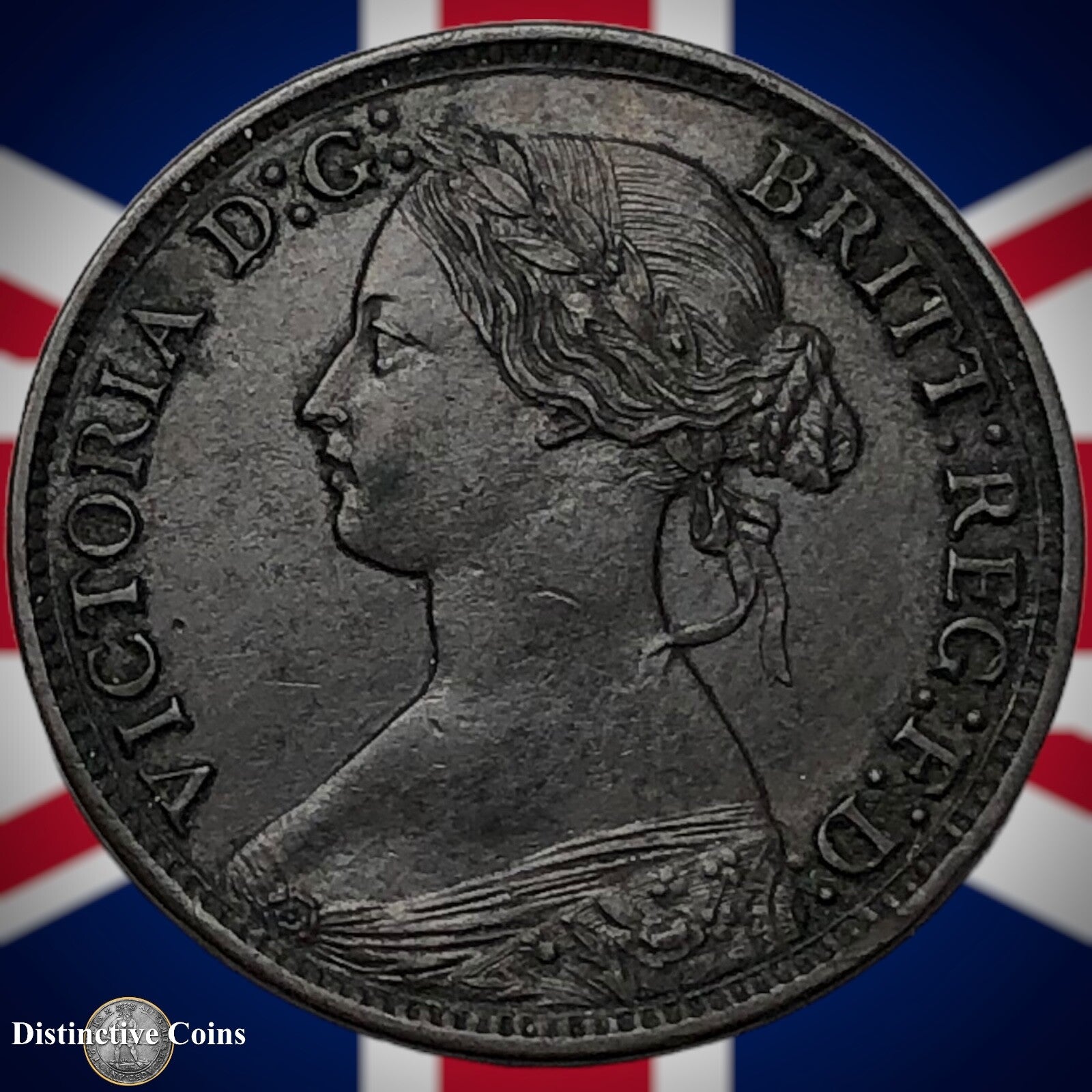 Great Britain 1865 Farthing 1/4d GB3537