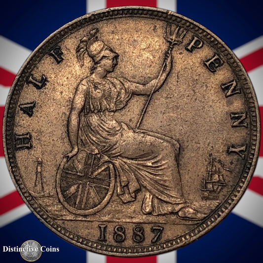 Great Britain 1887 Half Penny 1/2d GB5610