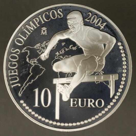 Spain 2004 10 Euros Hurdler Proof