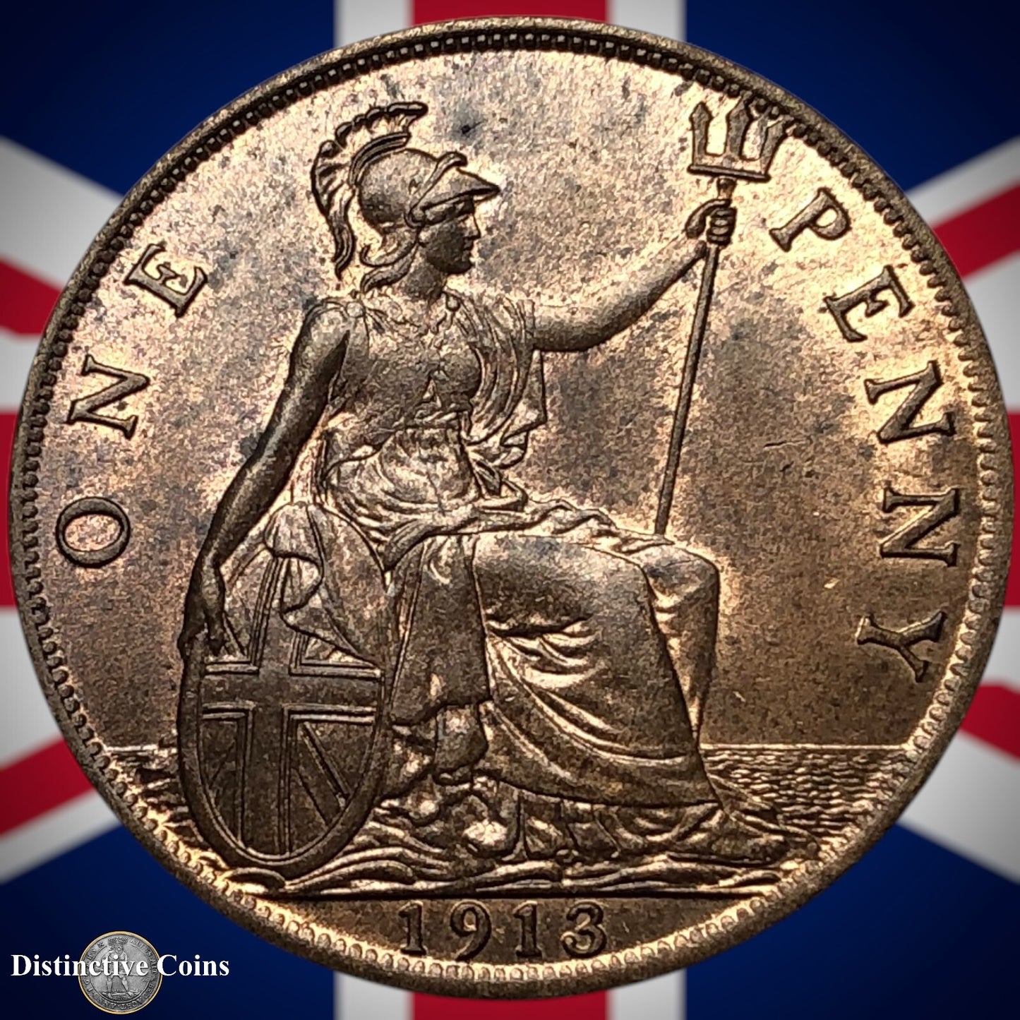 Great Britain 1913 Penny 1d GB6814
