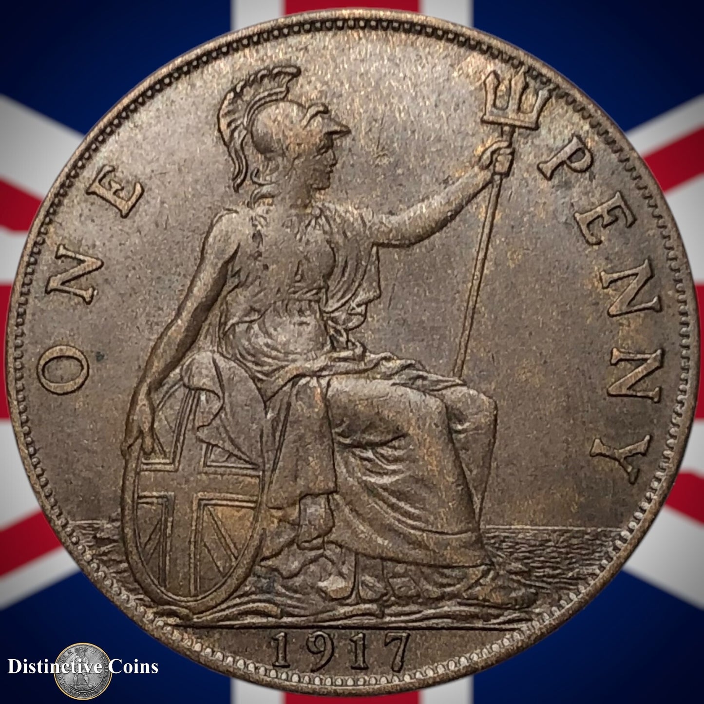 Great Britain 1917 Penny 1d GB6846