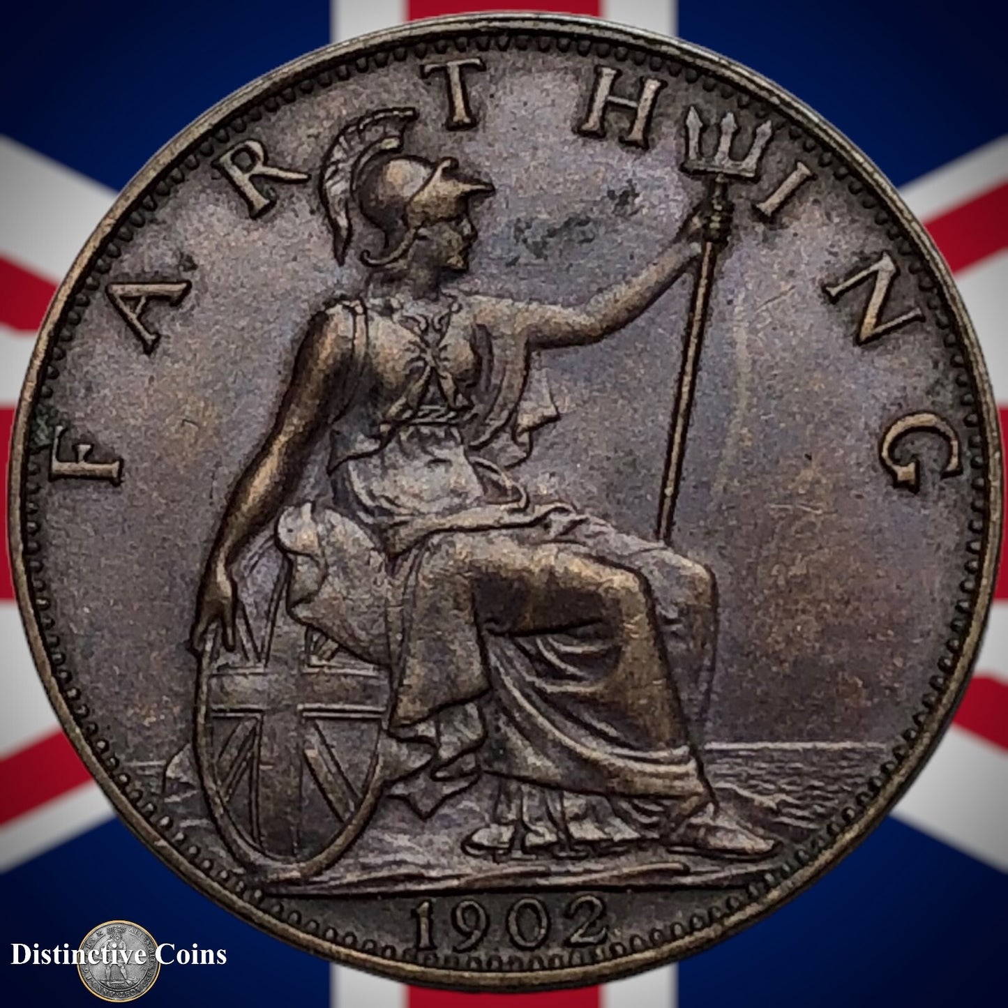 Great Britain 1902 Farthing 1/4d GB4505