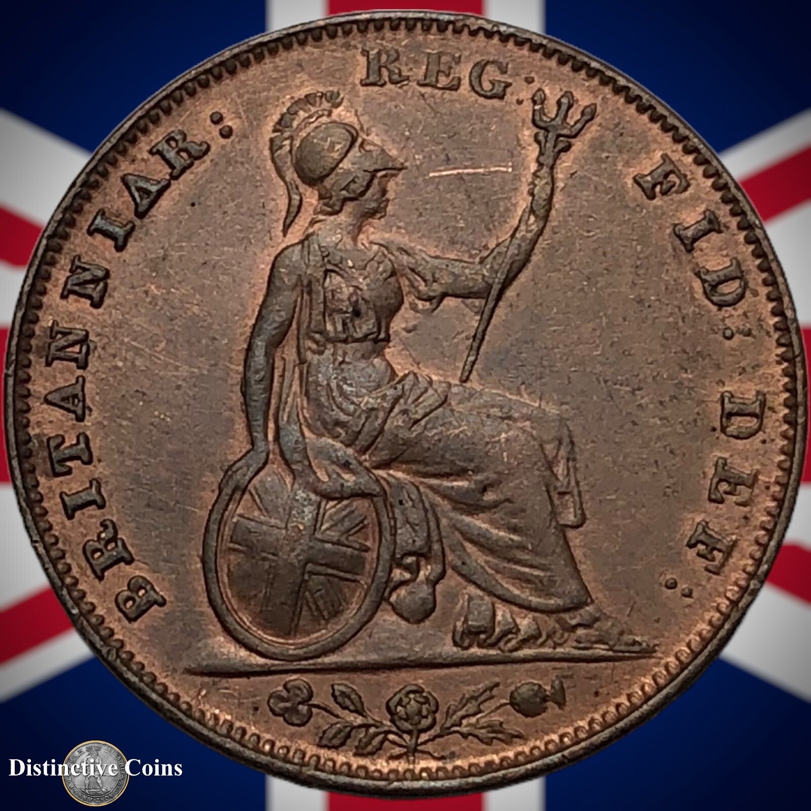 Great Britain 1845 Farthing 1/4d GB3418