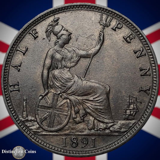 Great Britain 1891 Half Penny 1/2d GB5698
