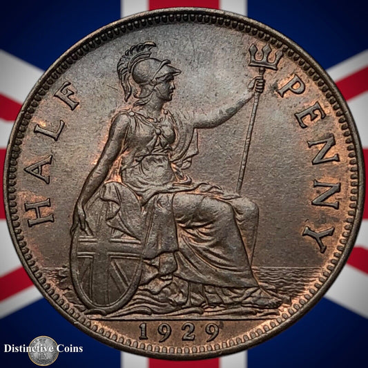 Great Britain 1929 Half Penny 1/2d GB5954