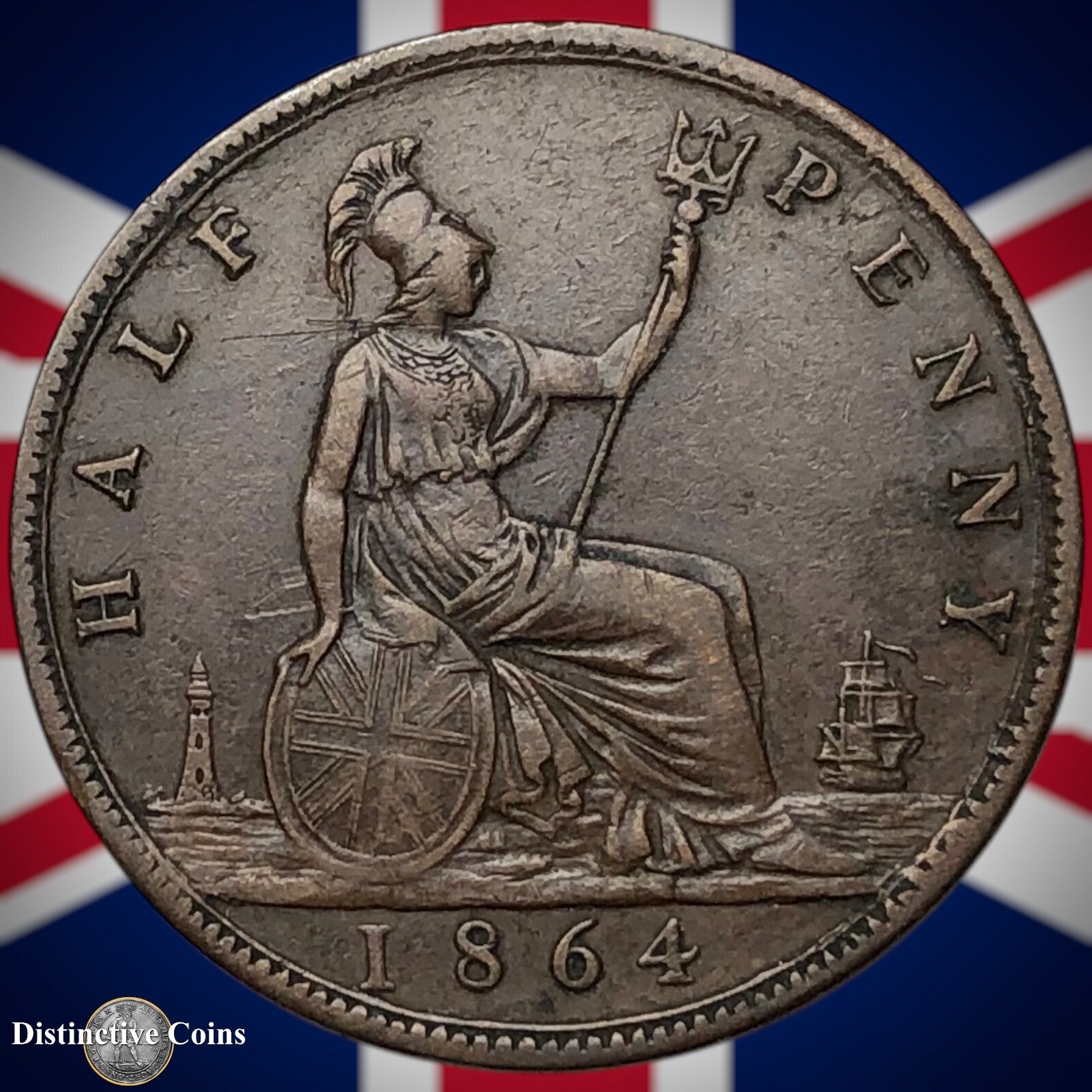 Great Britain 1864 Half Penny 1/2d GB5466