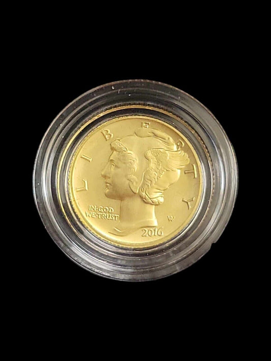 2016 West Point 10C 100th Anniversary Gold (Special Strike) Original Box USG2