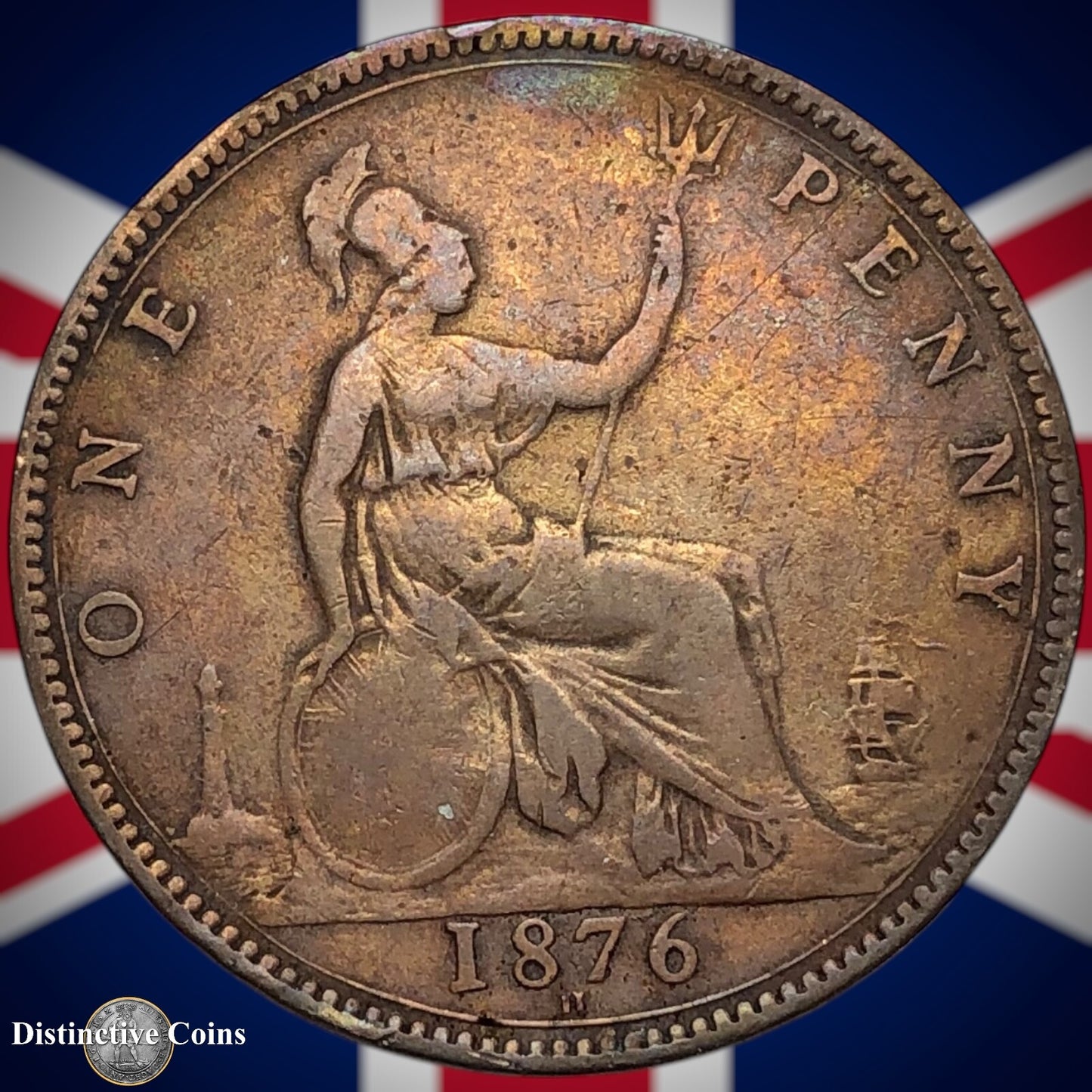 Great Britain 1876 H Penny 1d GB6379
