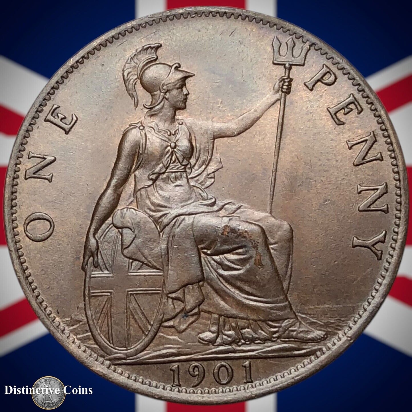 Great Britain 1901 Penny 1d GB6663