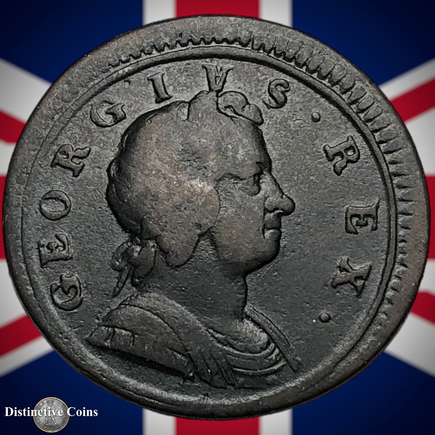 Great Britain 1724 Half Penny 1/2d GB5033