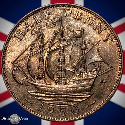 Great Britain 1950 Half Penny 1/2d GB6070