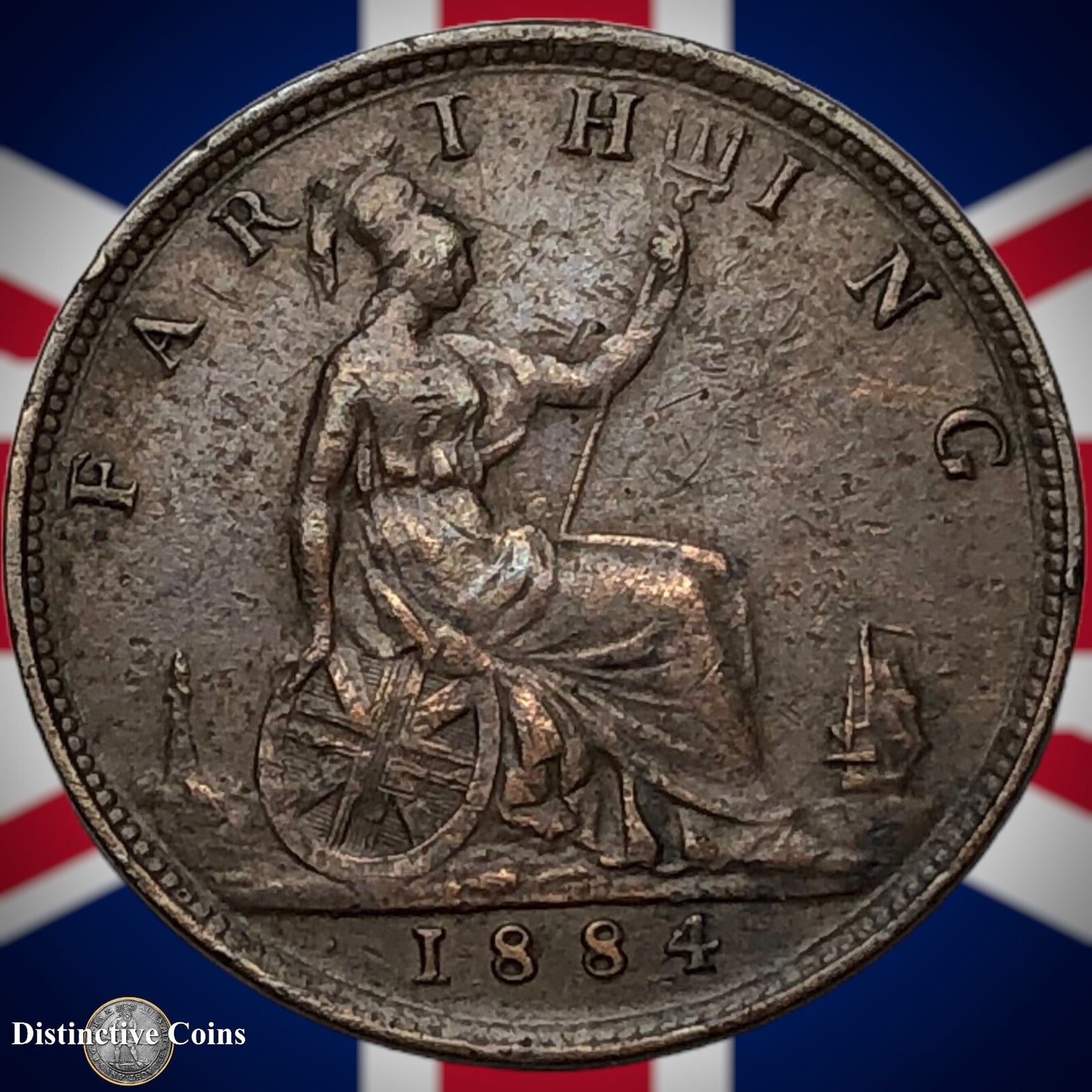 Great Britain 1884 Farthing 1/4d GB4070