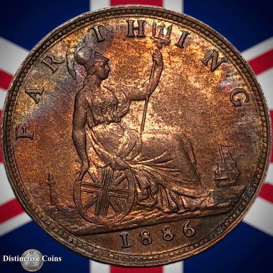 Great Britain 1886 Farthing 1/4d GB4228