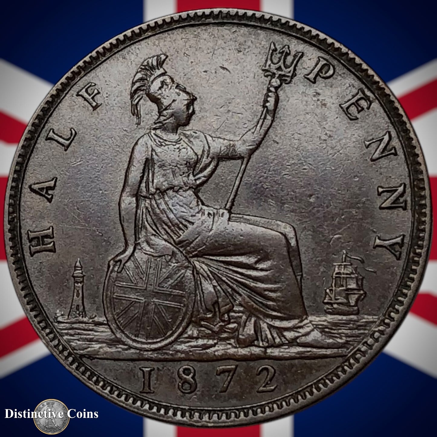 Great Britain 1872 Half Penny 1/2d GB5498