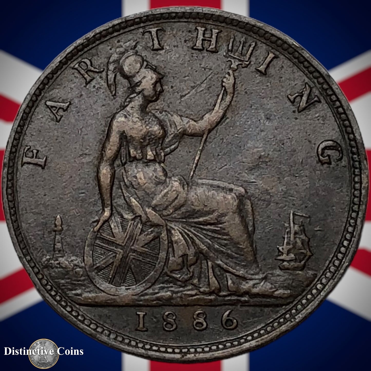 Great Britain 1886 Farthing 1/4d GB4188