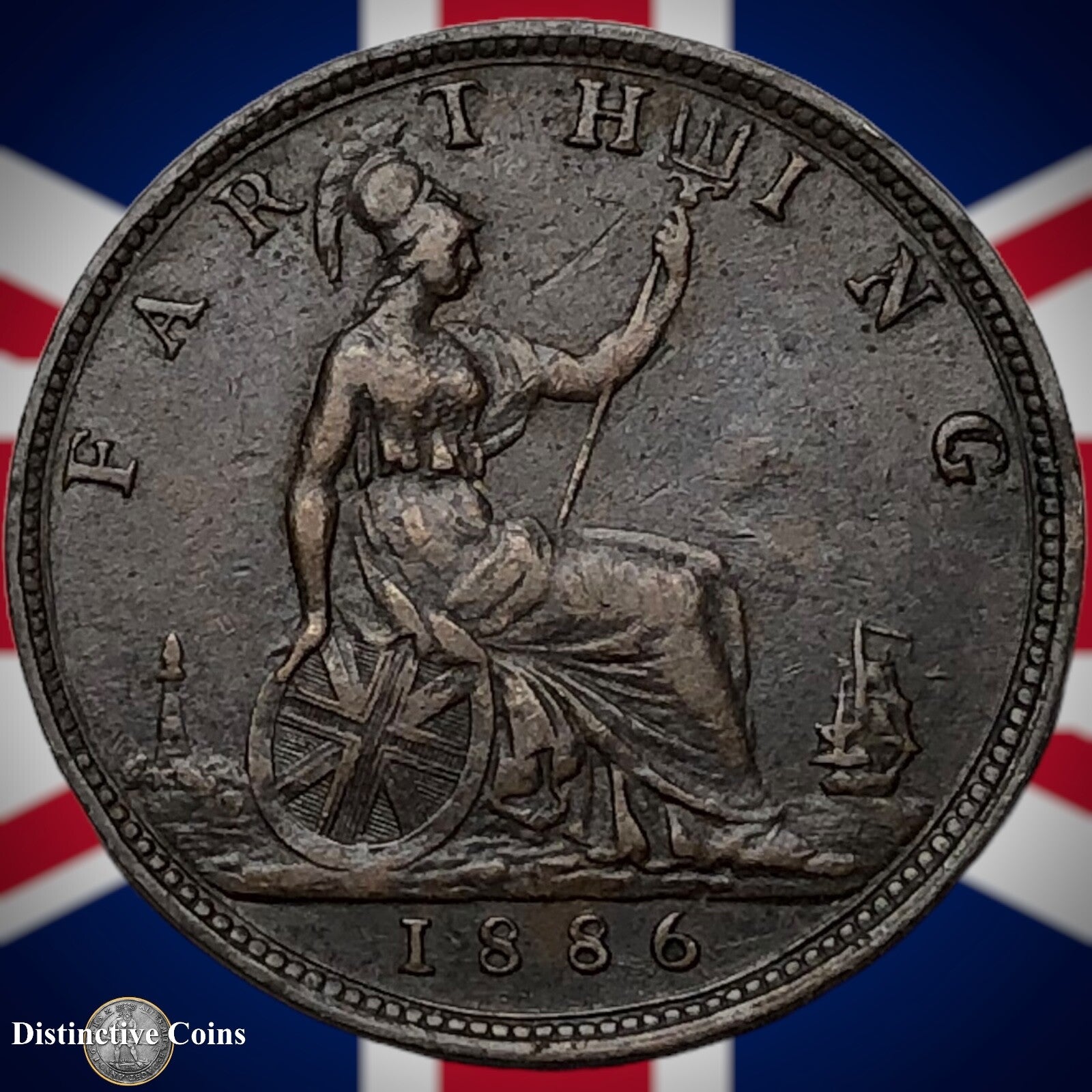 Great Britain 1886 Farthing 1/4d GB4188