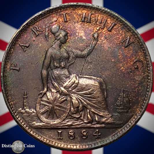 Great Britain 1884 Farthing 1/4d GB4115