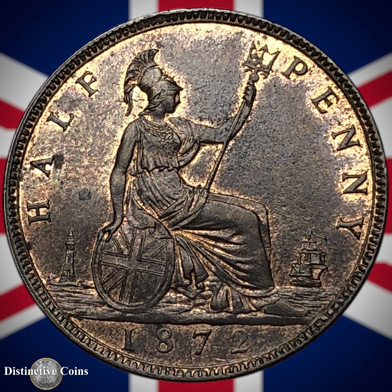 Great Britain 1872 Half Penny 1/2d GB5499