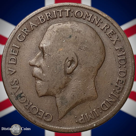 Great Britain 1919 KN Penny 1d GB6943