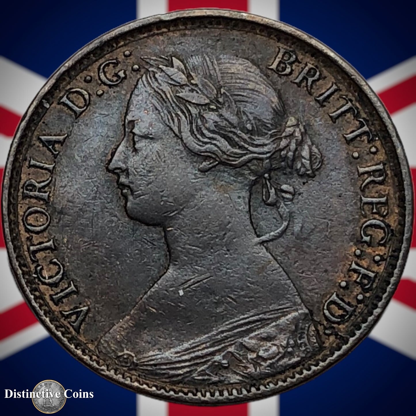 Great Britain 1860 Farthing 1/4d GB3485
