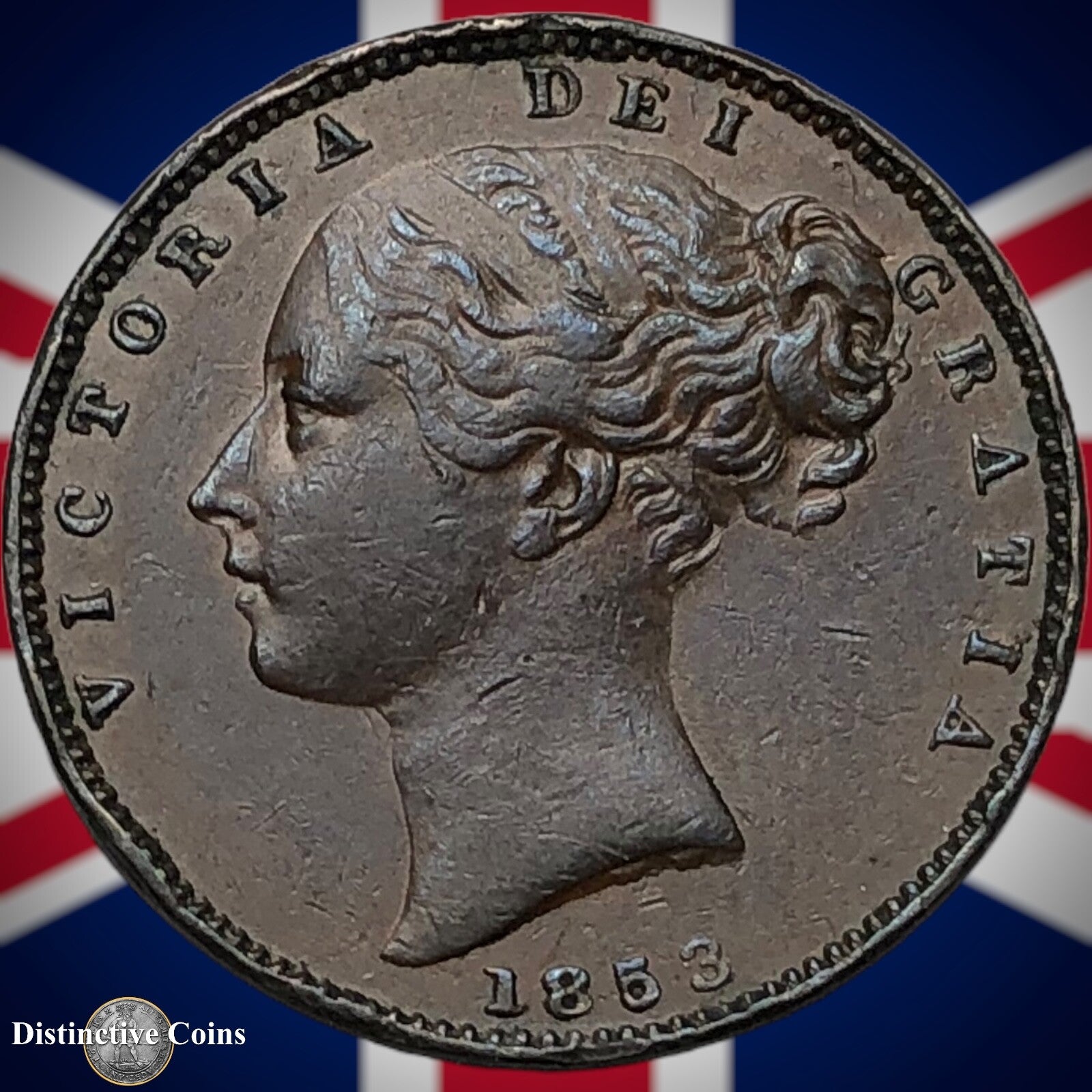 Great Britain 1853 Farthing 1/4d GB3458