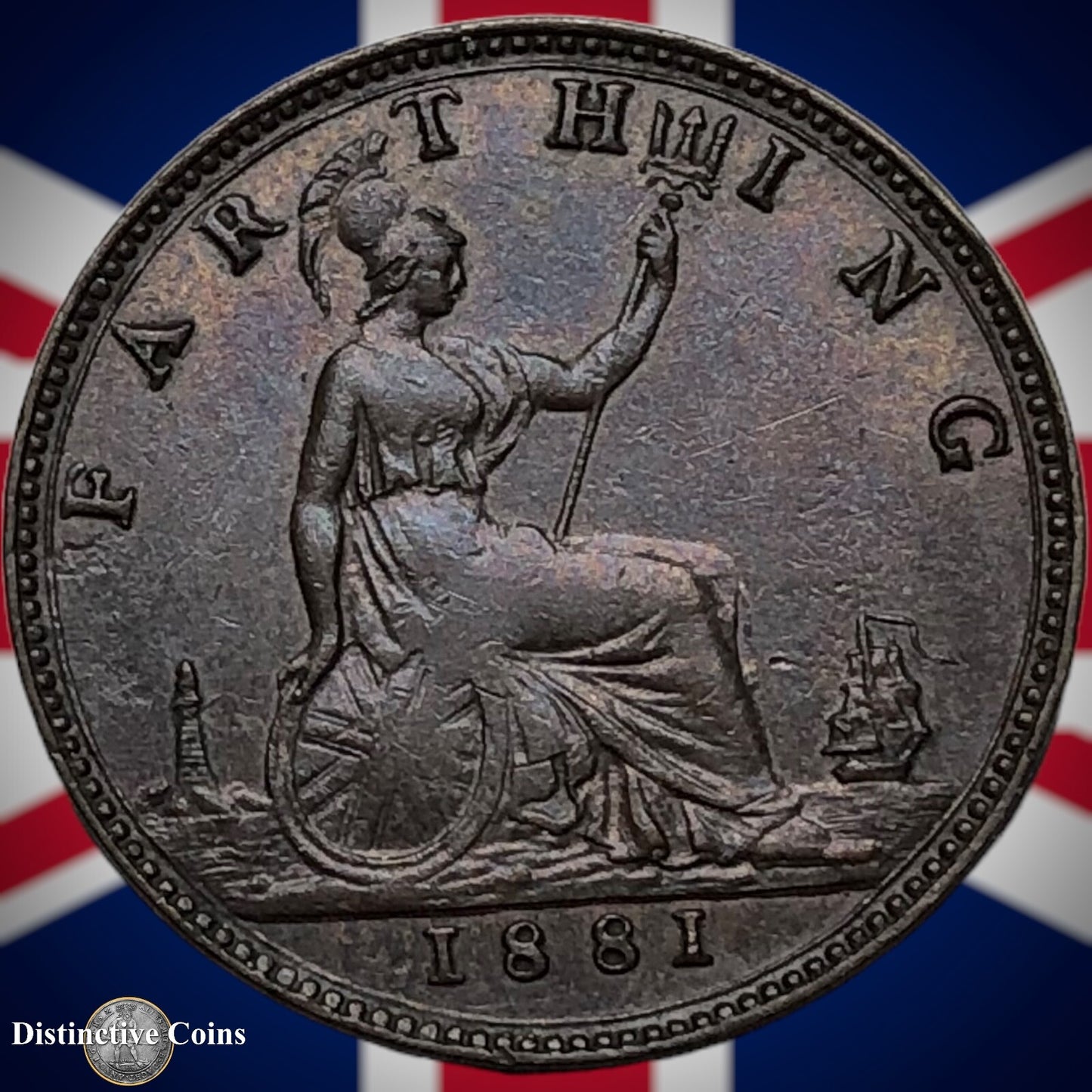 Great Britain 1881 Farthing 1/4d GB3869