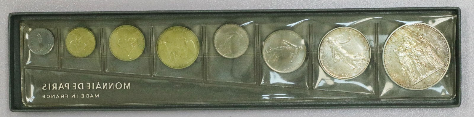France 1967 Monnaie de Paris Fleurs De Coins Paris Mint 8 Coin Set OGP D035