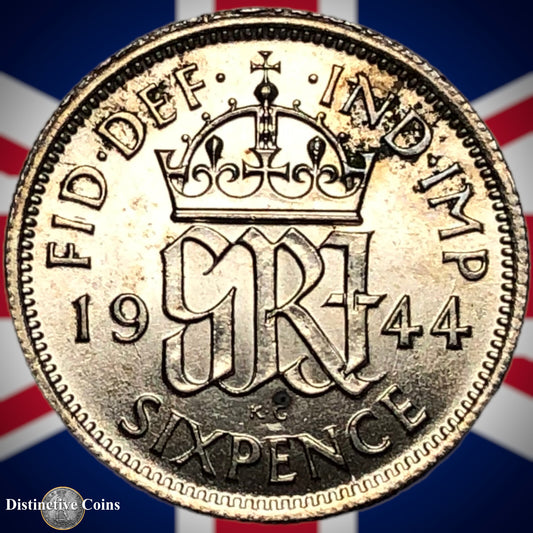 Great Britain 1944 Six Pence GB1754