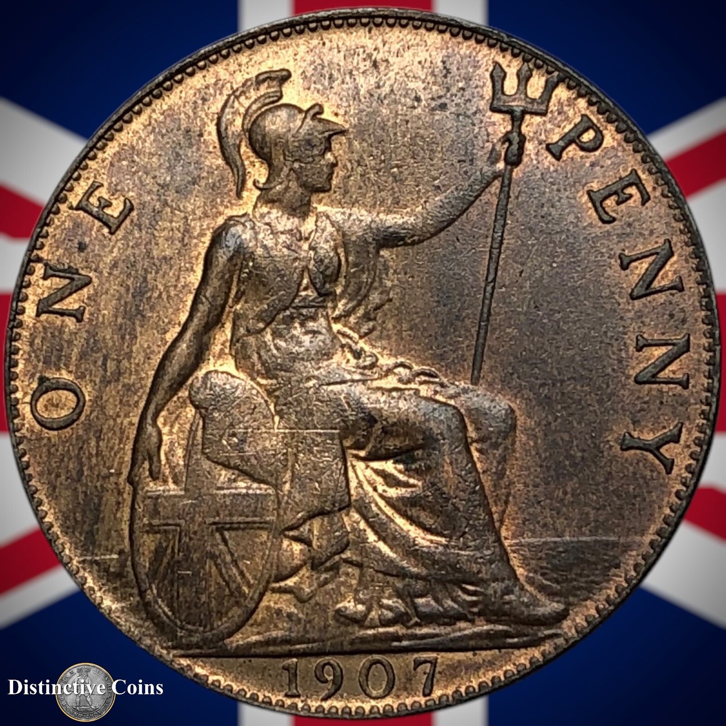 Great Britain 1907 Penny 1d GB6695
