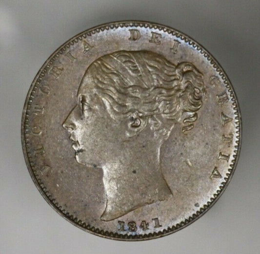 Great Britain 1841 Farthing Ch AU  A3017