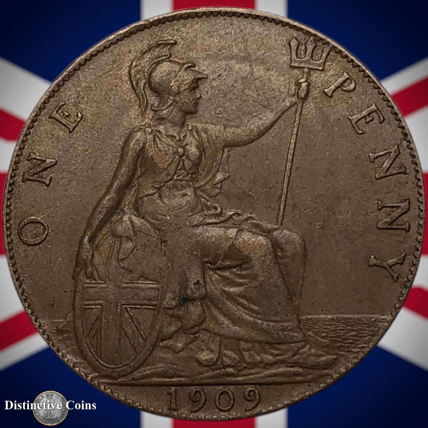 Great Britain 1909 Penny 1d GB6712