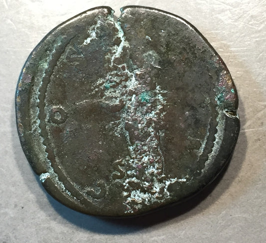 ANCIENT ROME Antoninus Pius 138-161 AD Sesteryius Rome Mint  #A433