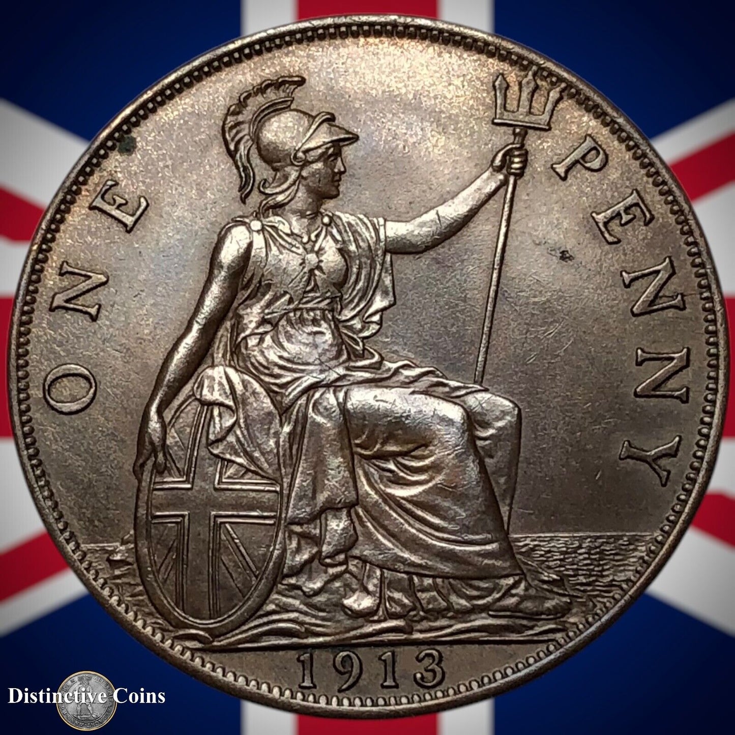 Great Britain 1913 Penny 1d GB6813