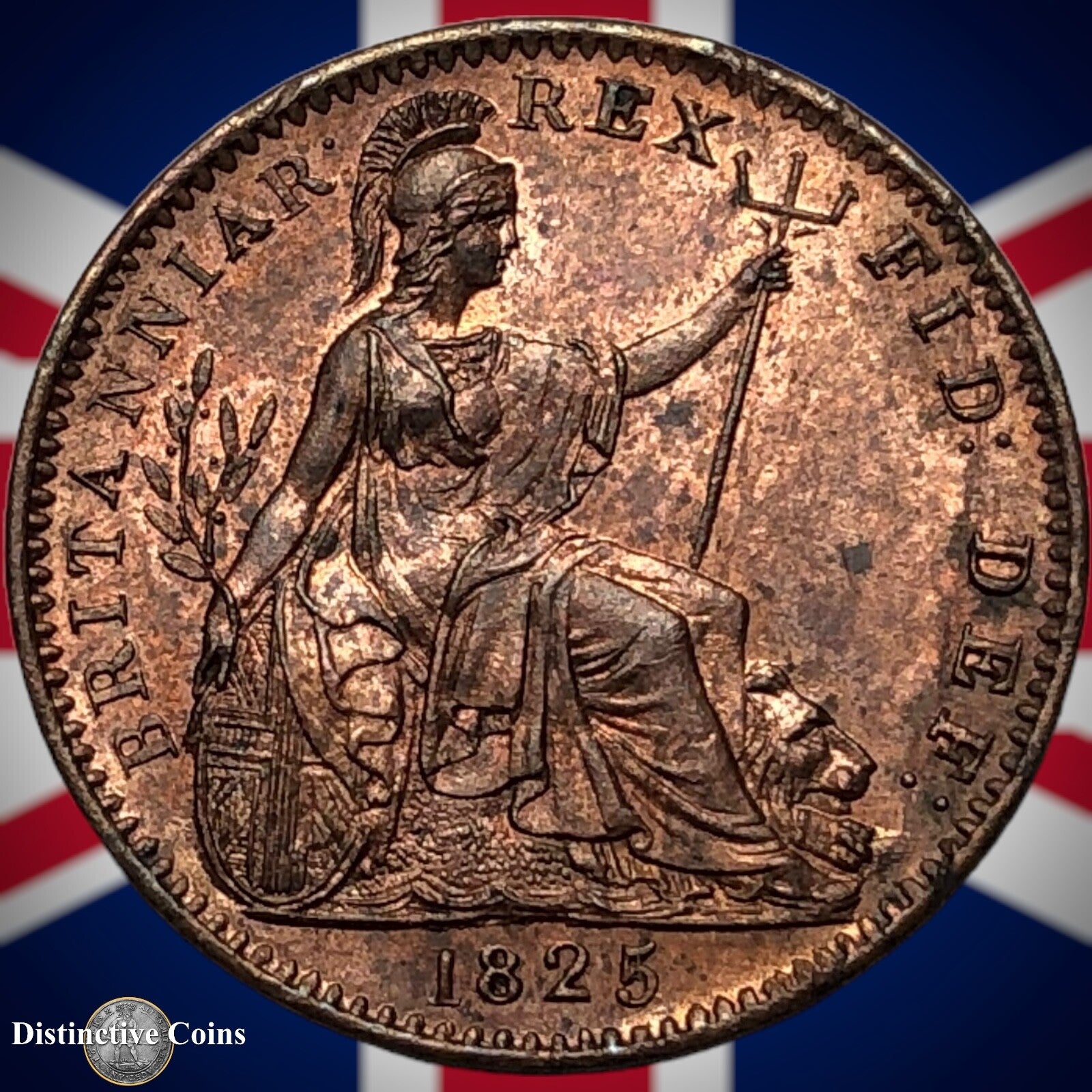 Great Britain 1825 Farthing 1/4d GB3304