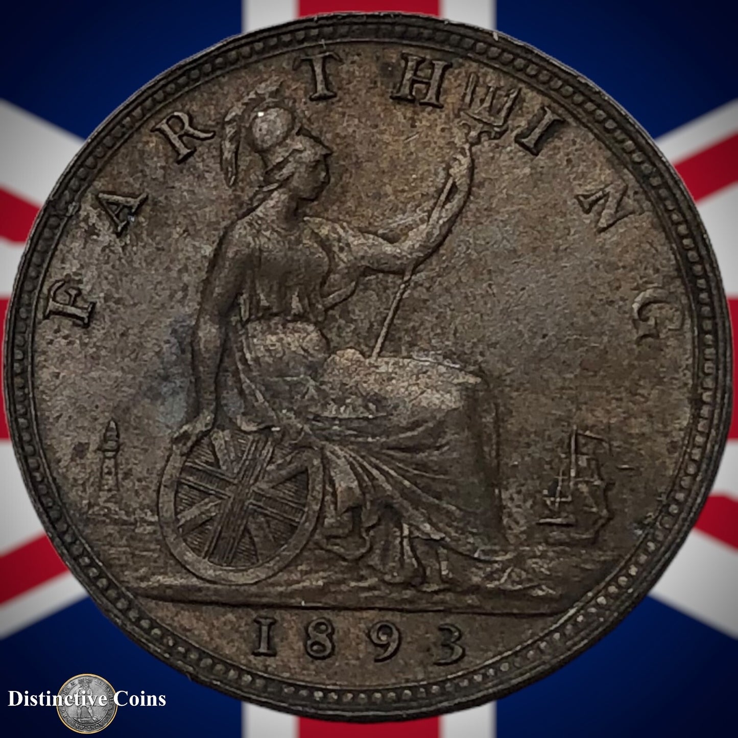 Great Britain 1893 Farthing 1/4d GB4343