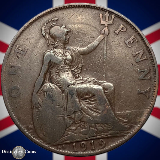 Great Britain 1919 KN Penny 1d GB6940