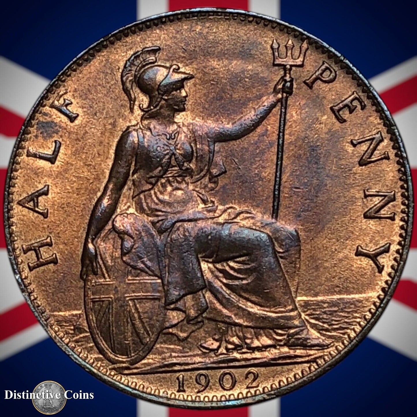 Great Britain 1902 Half Penny 1/2d GB5788