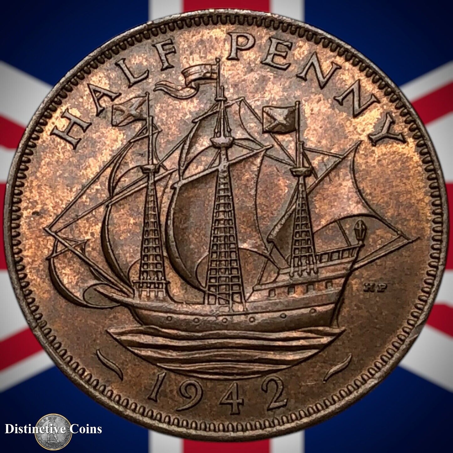 Great Britain 1942 Half Penny 1/2d GB6024
