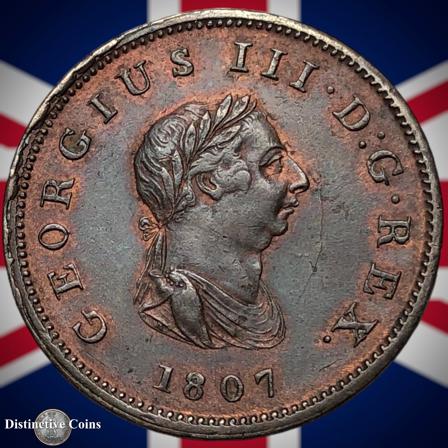 Great Britain 1807 Half Penny 1/2d GB5187