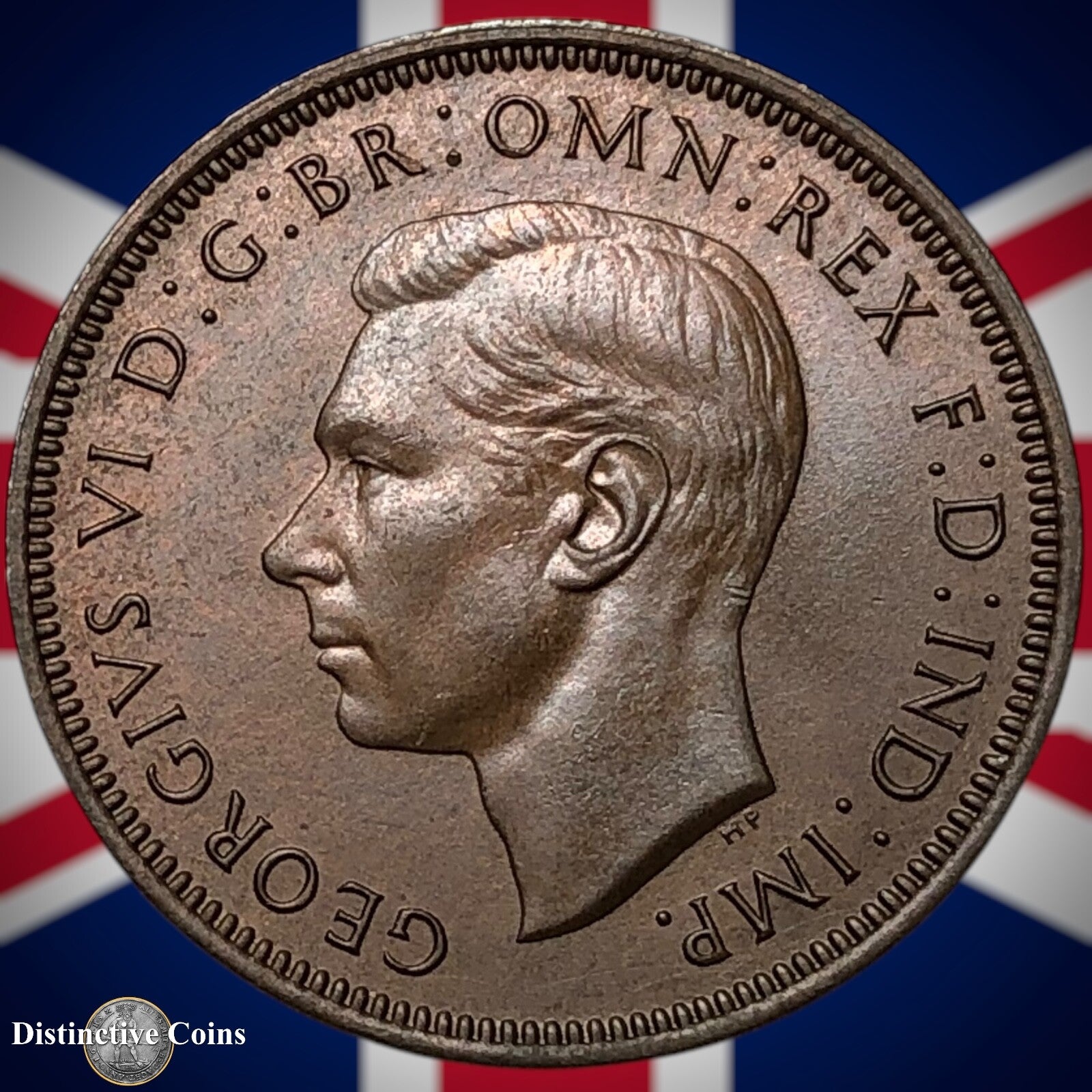 Great Britain 1947 Half Penny 1/2d GB6045