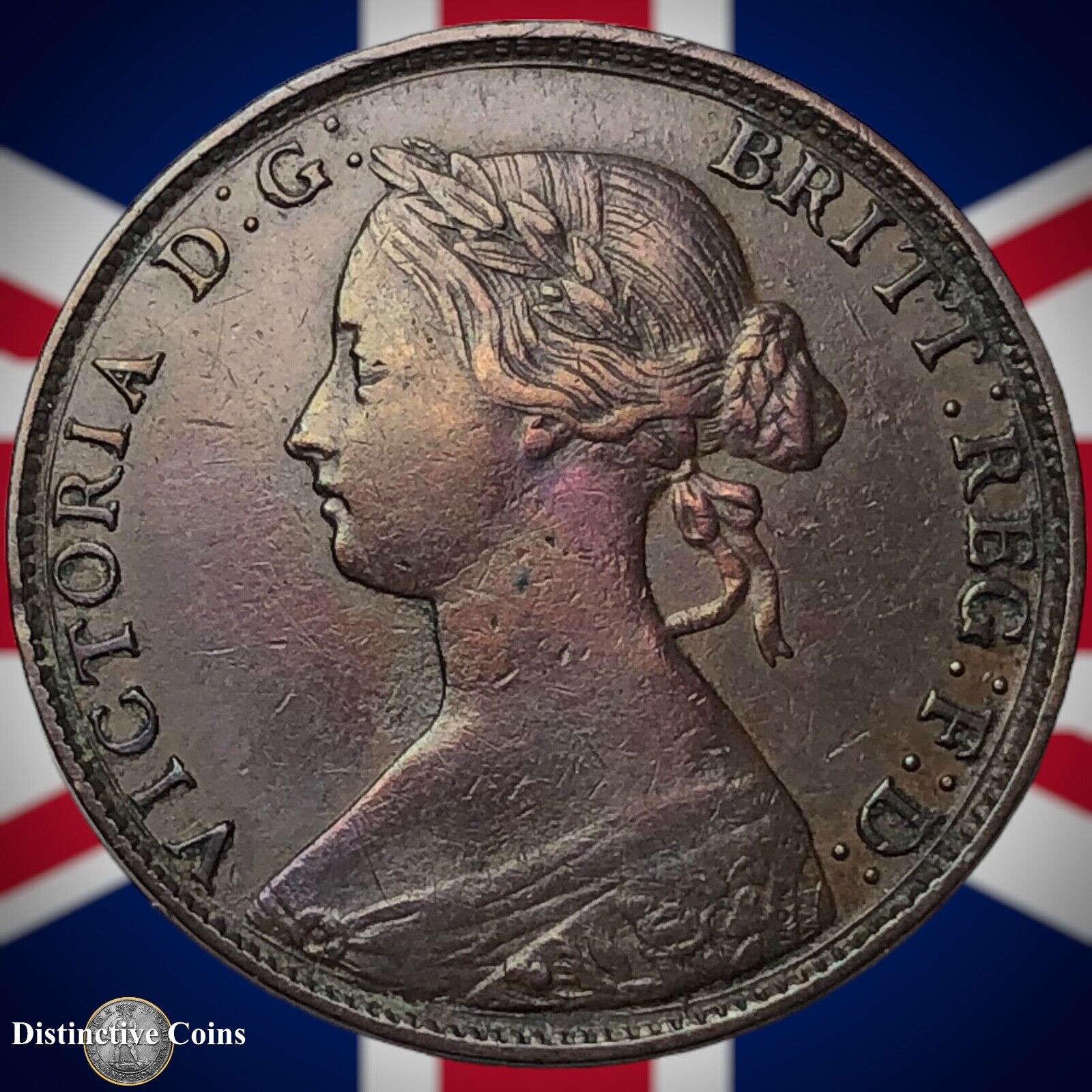 Great Britain 1861 Half Penny 1/2d GB5350